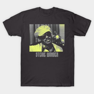 Stevie Wonder Retro Grey T-Shirt